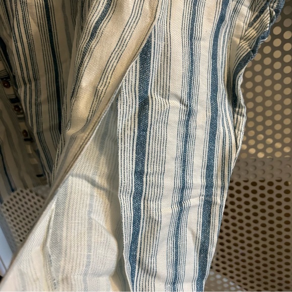 Chaser Set Linen Tank Top with Drawstring Pants Size Medium Blue/White. NWT - Picture 6 of 12